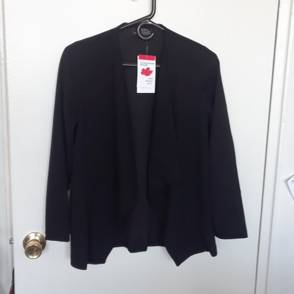 Artisan by Robin Barre womens draped front blazer